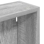 vidaXL Armoire murale de salle de bain Gris Sonoma 40 x 14 x 70 cm