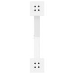 vidaXL Pieds de table à manger en forme de X 2 pièces blanc 50 x (72-73) cm acier