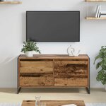 vidaXL Meuble TV Bois Ancien 100 x 36 x 49.5 cm Bois d'ingénierie