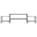 vidaXL Meuble TV sonoma gris 197x35x52 cm Bois d'ingénierie