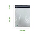 100 Enveloppes plastique opaques 80 microns n°3 - 295x370mm