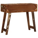 vidaXL Table console 90x32x75 cm bois massif de récupération