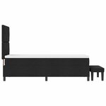 vidaXL Lit à ressorts avec matelas Noir 80 x 200 cm tissu