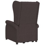 vidaXL Fauteuil Marron foncé Tissu