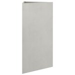 vidaXL Jardinières 2 Pièces triangulaire 40x34 5x70 cm acier inoxydable