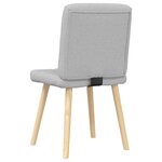 vidaXL Chaises à manger lot de 2 gris nuage tissu