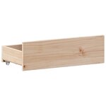vidaXL Cadre de lit sans matelas avec tête de lit 135x190 cm bois pin