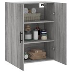 vidaXL Armoire murale sonoma gris 69 5x34x90 cm