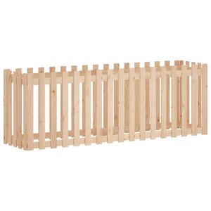 vidaXL Lit surélevé de jardin design de clôture 200x50x70cm pin massif