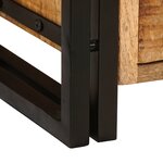 vidaXL Meuble TV Marron 120 x 30 x 50 cm Bois de mangue massif brut
