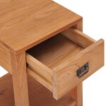 vidaXL Table de chevet 35x35x50 cm bois de teck massif