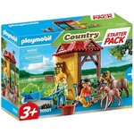 Playmobil - 70501 - starter pack box et poneys