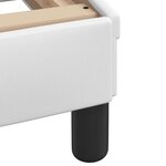 vidaXL Cadre de lit sans matelas Zadar blanc 90x200 cm similicuir