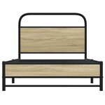 vidaXL Cadre de lit sans matelas 90x190cm chêne sonoma bois ingénierie