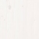 vidaXL Cadre de lit Blanc Bois de pin massif 120x200 cm