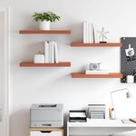 vidaXL Étagère Murale 4 Pièces Rouge 50 x 23 x 4 cm Bois d'ingénierie