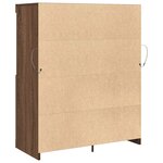 vidaXL Buffet chêne marron 81x37x100 cm bois d'ingénierie
