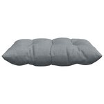 vidaXL Coussins de siège 2 Pièces Gris clair 40 x 40 x 6 cm tissu