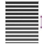 Store enrouleur tamisant 120 x 175 cm noir