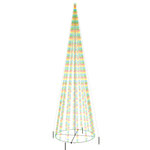 vidaXL Arbre de Noël cône 1134 LED Colorées 230x800 cm