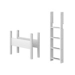 Flexa WHITE Kit echelle droite et pieds pour lit sureleve Blanc
