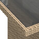 Ensemble de Canapés de Jardin vidaXL 9 Pièces avec Coussins Beige Poly Rattan
