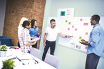 Board-Up tableau blanc mural en acier laqué, magnétique, sans cadre - 75 x 50 cm