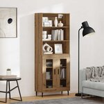 vidaXL Haut Armoire Chêne artisanal 69 5 x 34 x 180 cm