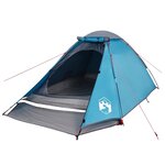 vidaXL Tente de camping à dôme 2 personnes bleu imperméable