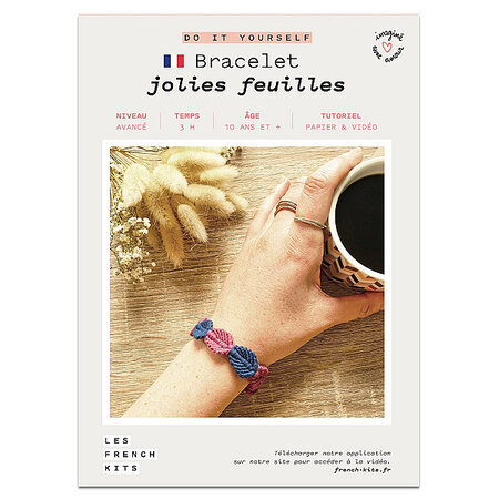 FRENCH KITS-Les French Kits - DIY - Bracelet - Jolies Feuilles-Kit créatif fabriqué avec amour en France