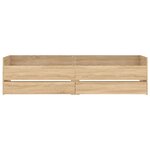 vidaXL Cadre de lit sans matelas chêne sonoma 75x190 cm