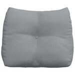 vidaXL Coussin de Dos Gris clair 60 x 24 x 50 cm tissu