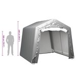vidaXL Tente de rangement 240x240 cm Acier Gris
