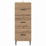 vidaXL Buffet chêne artisanal 34 x 34 5 x 90 cm Bois d'ingénierie
