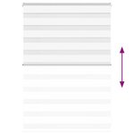 vidaXL Store zèbre blanc 105x100 cm largeur du tissu 100 9cm polyester