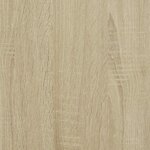 vidaXL Table basse chêne sonoma 100x50x45cm bois d'ingénierie et métal