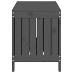 vidaXL Boîte de rangement de jardin Gris 108x42 5x54 cm Bois de pin