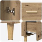 vidaXL Buffet chêne artisanal 34 x 69.5 x 90 cm Bois d'ingénierie