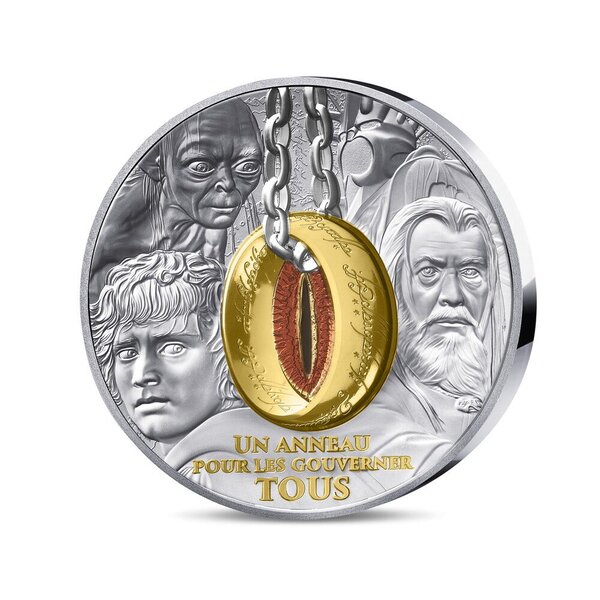 Le Seigneur des Anneaux Monnaie de 20€ Argent Haut Relief