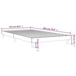 vidaXL Cadre de lit sans matelas chêne marron 100x200 cm