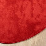 vidaXL Tapis OVIEDO à poils courts rouge Ø 100 cm