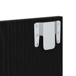 vidaXL Cabinet de chevet mural 2 Pièces Chêne noir 48 5 x 32 5 x 80 cm