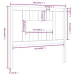 vidaXL Tête de lit Blanc 106x4x100 cm Bois massif de pin