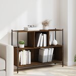 vidaXL Bibliothèque chêne marron 102x28x77 5 cm bois d'ingénierie