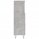 vidaXL Armoire de salle de bain gris béton 30x30x100 cm