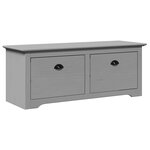 VidaXL Banc de couloir BODO gris 114x40x45 cm