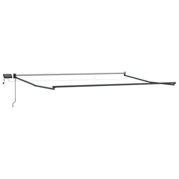 vidaXL Cadre de store rétractable électrique Anthracite 4 x 2 m