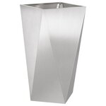 vidaXL Jardinière Argent 40 x 40 x 75 cm Acier inoxydable