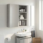vidaXL Armoire murale de salle de bain Gris Sonoma 30 x 16 x 62 5 cm