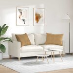 vidaXL Coussins de canapé 2 Pièces Marron 70 x 50 cm